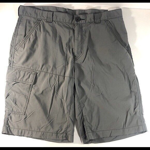 Columbia Men's Omni Shade Cargo Shorts Gray, Size 34w  w/Tech pocket - Picture 1 of 5